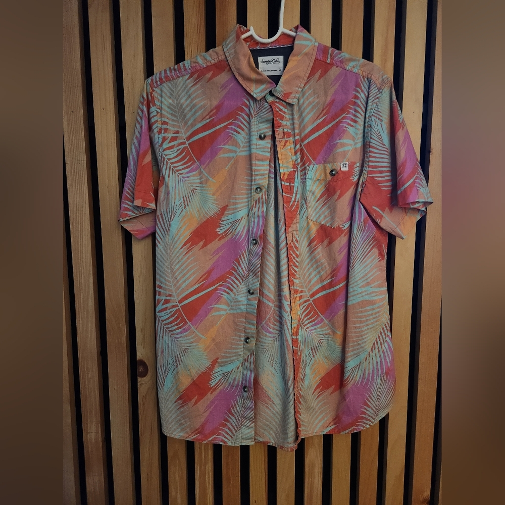 Sovereign Code Multicolor Palm Leaf Men's Shirt